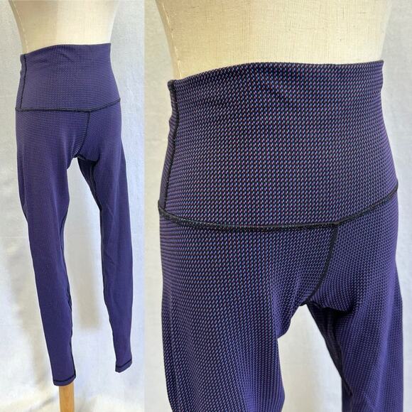 Lululemon Wunder Under Hi-Rise Tight Luon Variegated Knit Black/blue/pink Size 8 - Picture 6 of 16